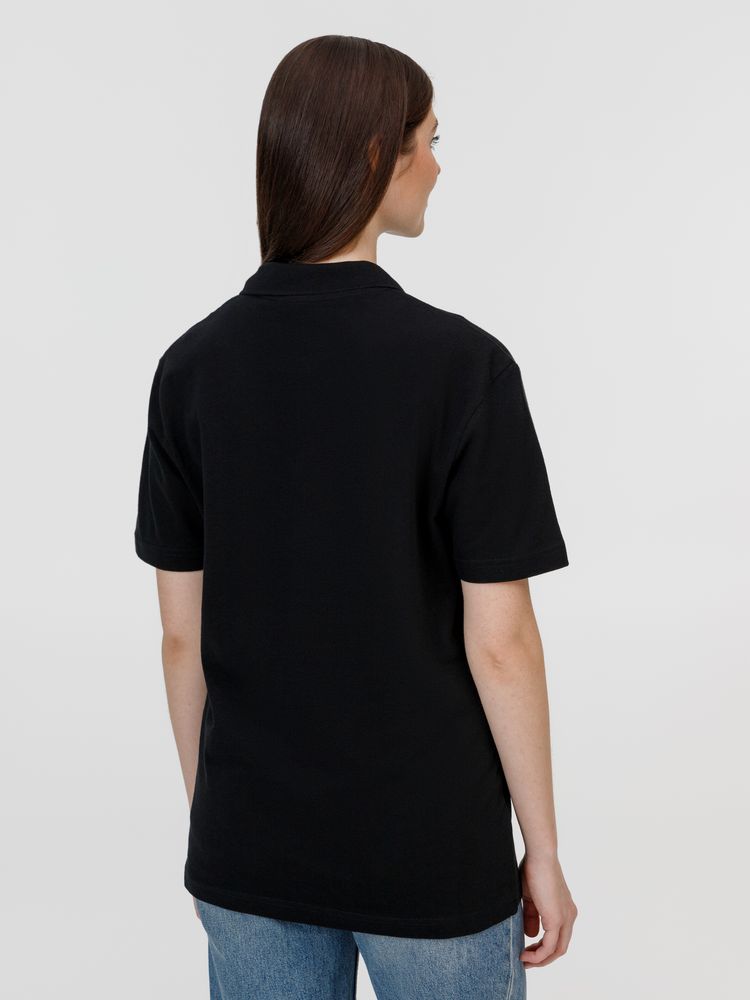 Рубашка поло унисекс Pulse, черная