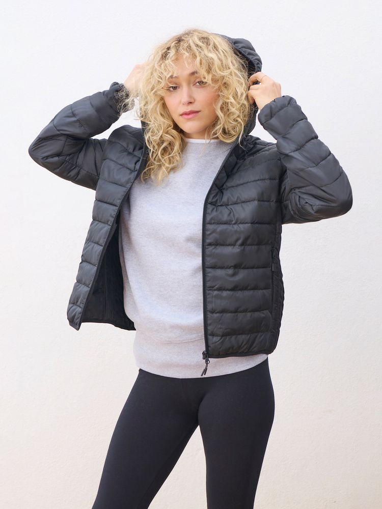 Куртка с капюшоном женская Stream Women, темно-синяя