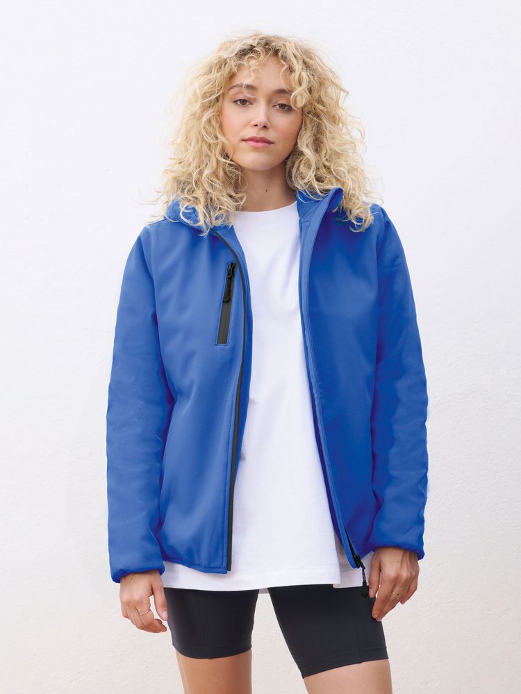 Куртка софтшелл с капюшоном женская Falcon Women, синяя