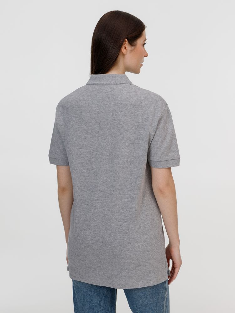 Рубашка поло унисекс Pacific, серый меланж