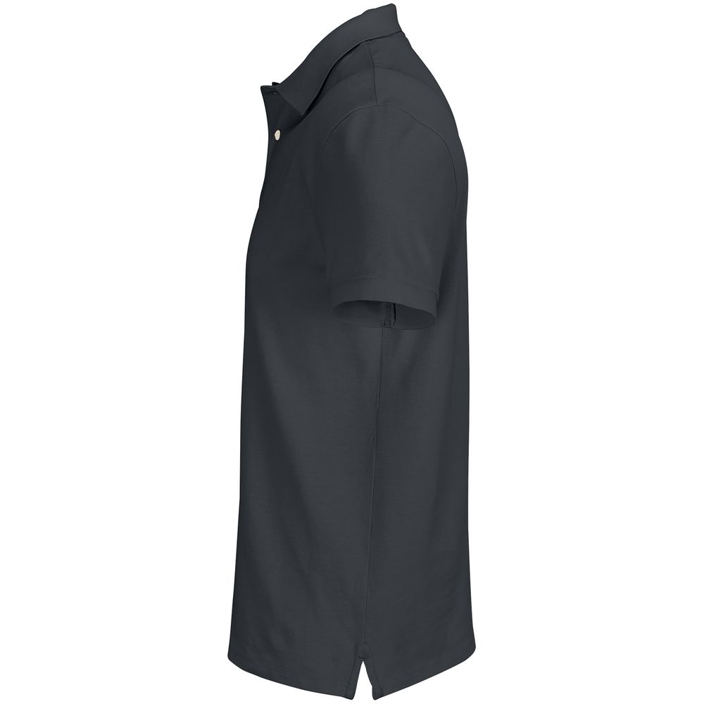 Рубашка поло унисекс Pacific, темно-серая (графит)