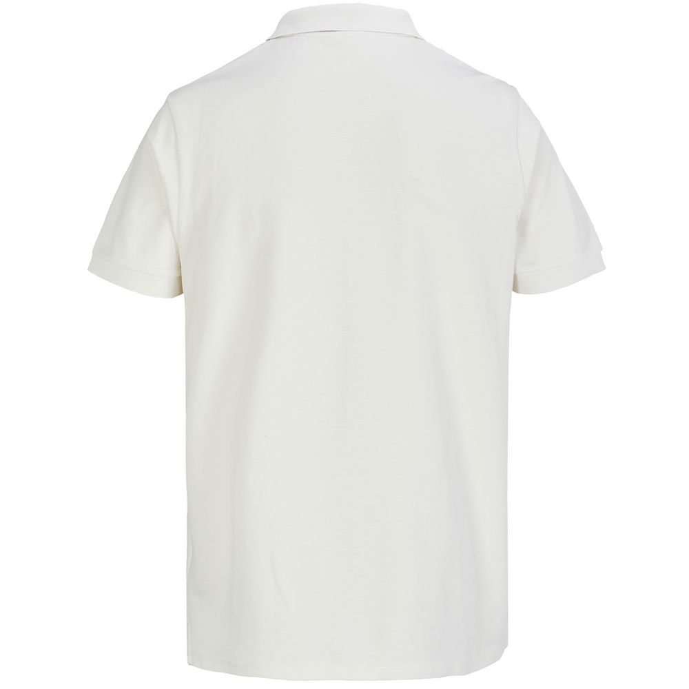 Рубашка поло унисекс Pacific, молочно-белая