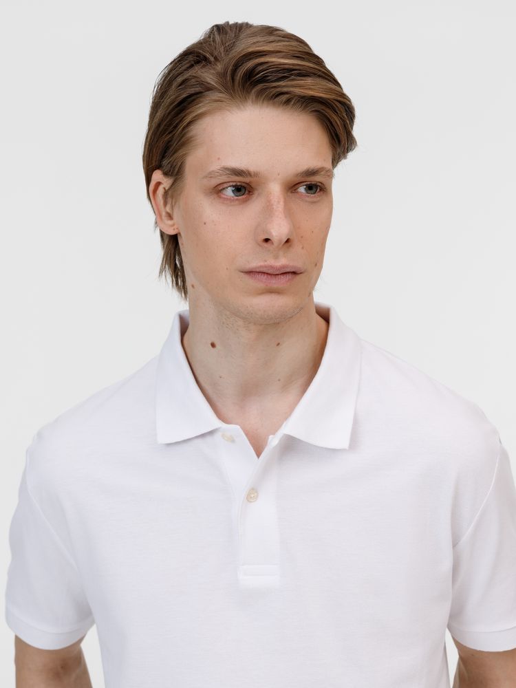 Рубашка поло унисекс Pacific, белая