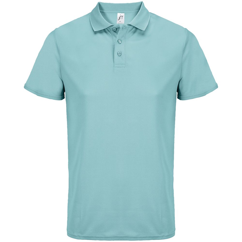 Рубашка поло унисекс Pitcher, голубая (морская волна)
