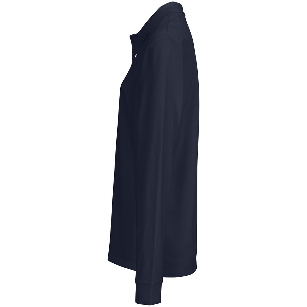 Рубашка поло унисекс с длинным рукавом Pacific LSL, кобальт (темно-синяя)