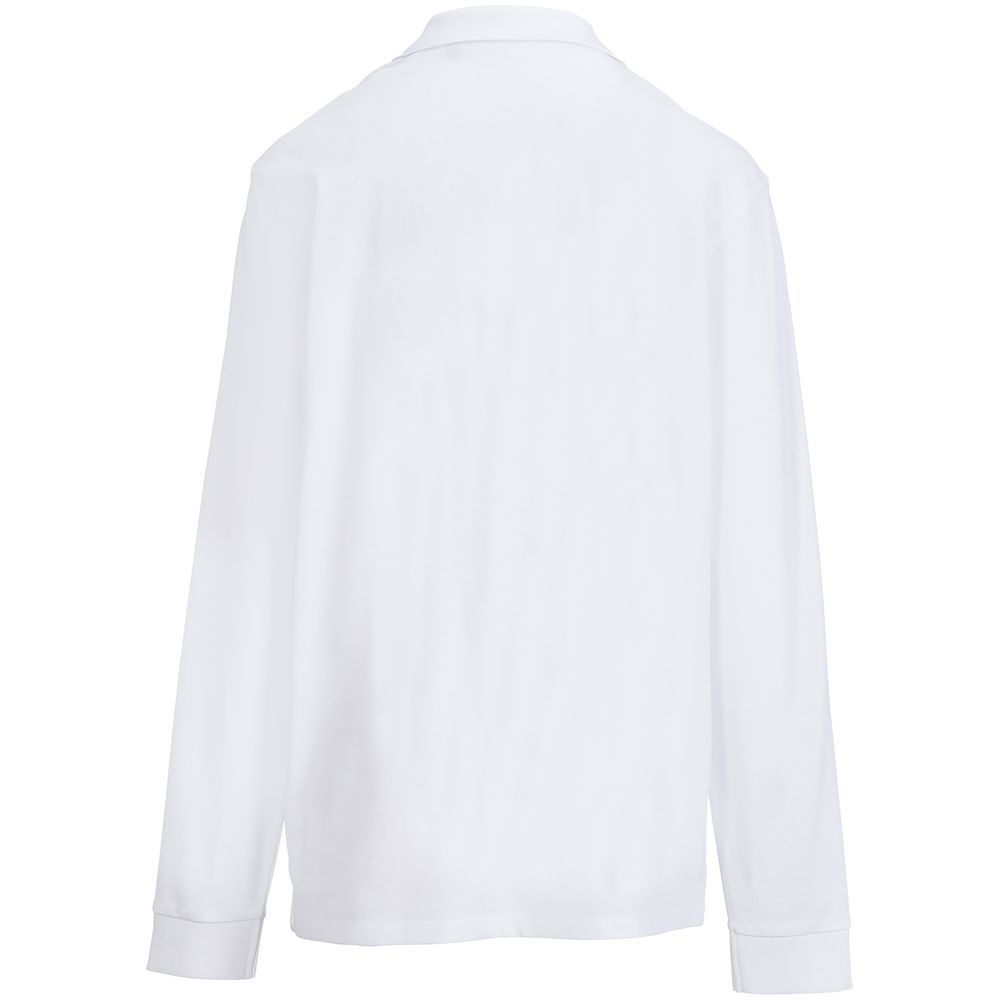 Рубашка поло унисекс с длинным рукавом Pacific LSL, белая