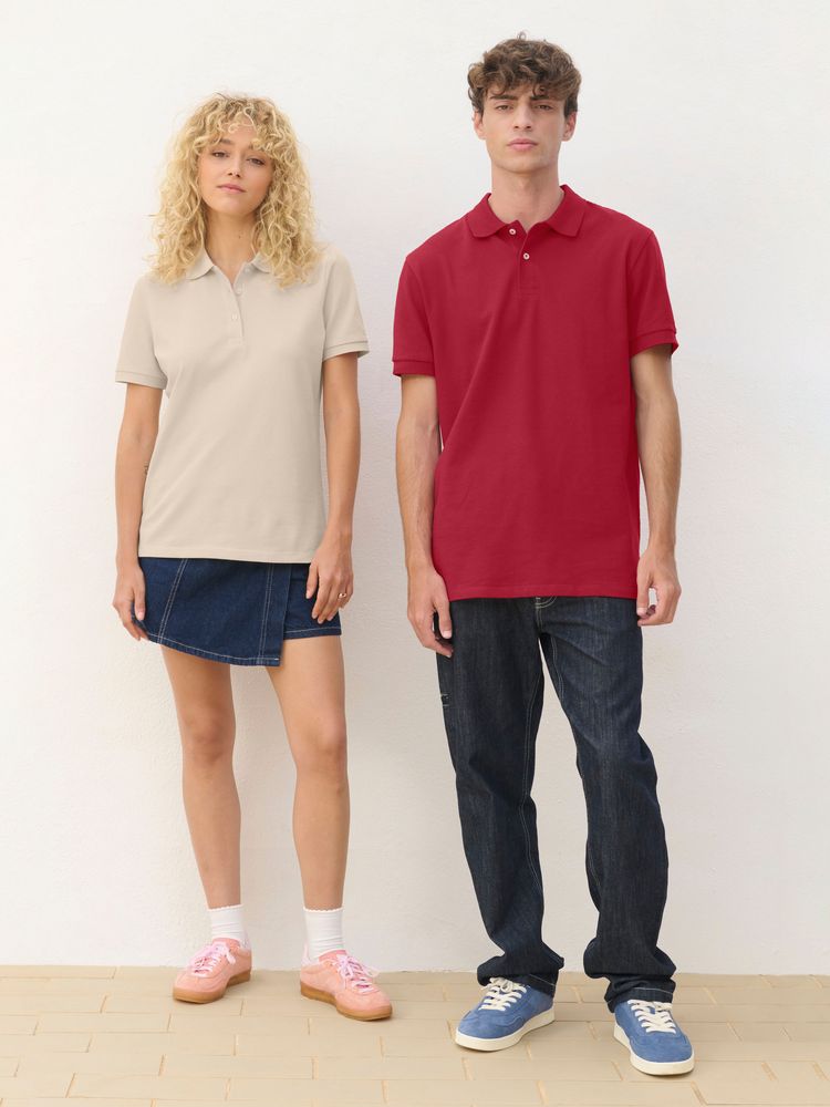 Рубашка поло унисекс Pulse, розовая (candy)