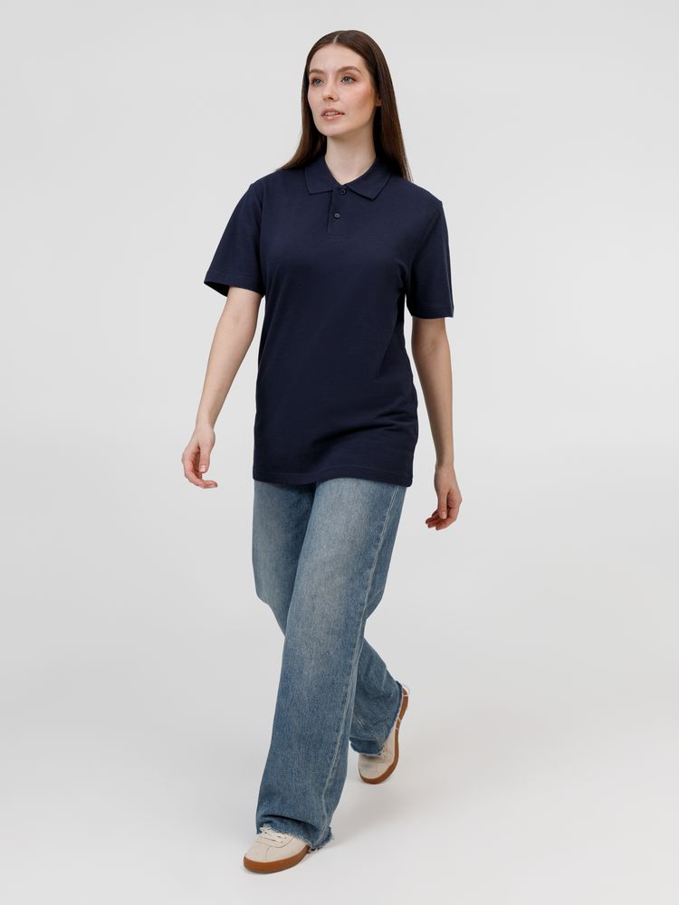 Рубашка поло унисекс Pulse, кобальт (темно-синяя)