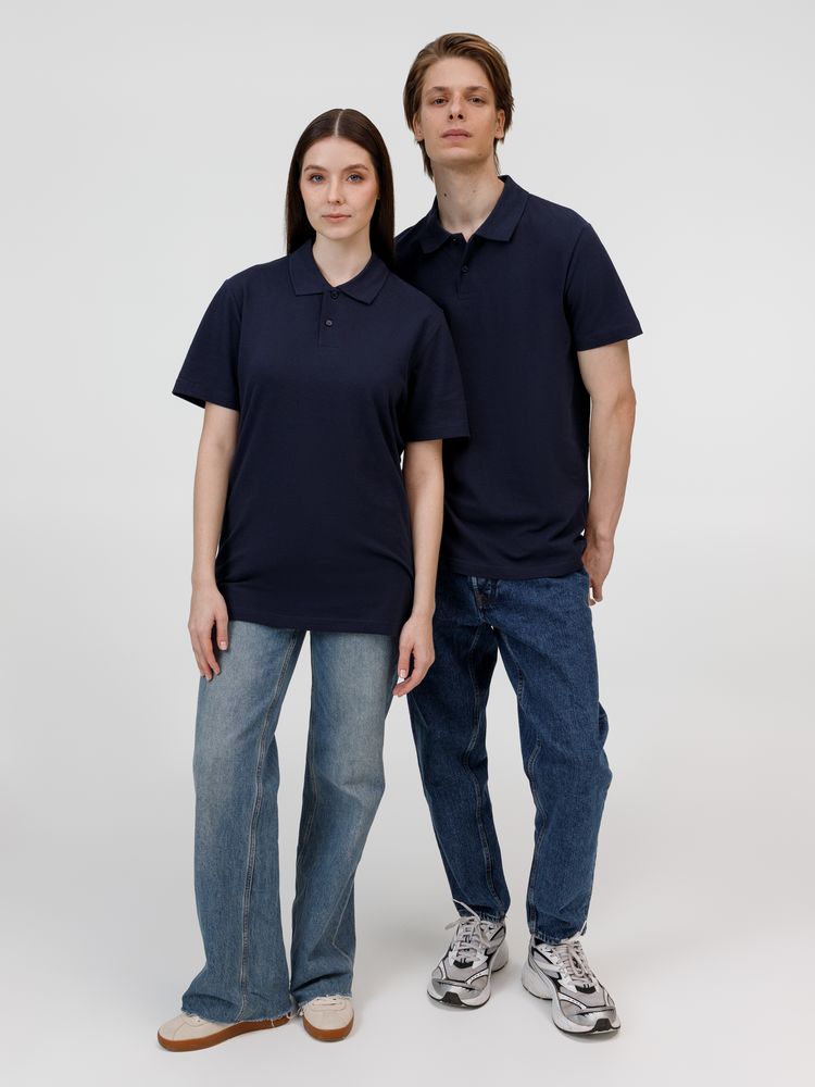 Рубашка поло унисекс Pulse, кобальт (темно-синяя)