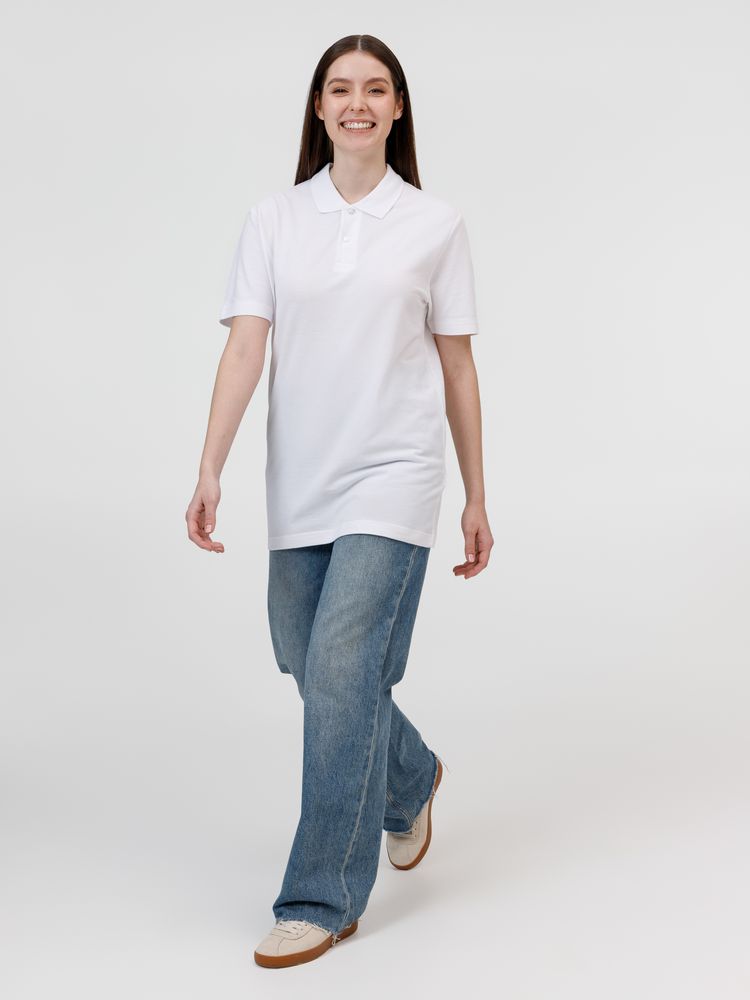 Рубашка поло унисекс Pulse, белая