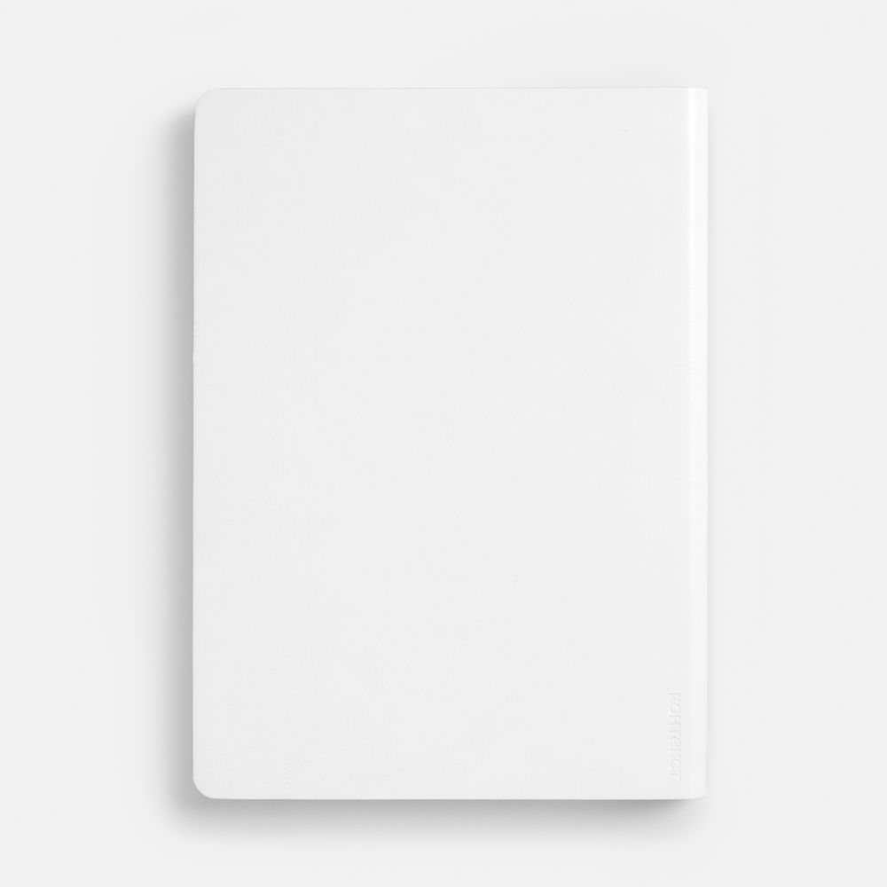 Ежедневник Nebraska Flex, недатированный, белый с золотистым