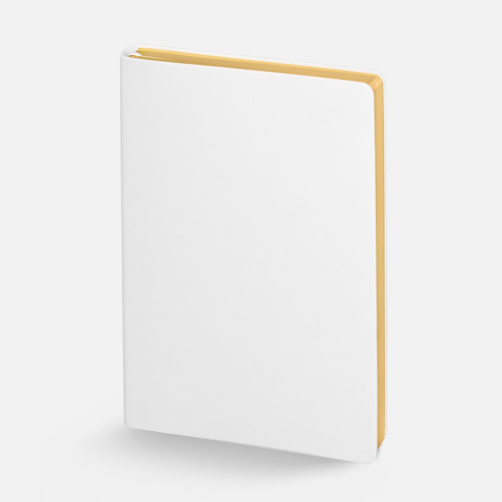 Ежедневник Nebraska Flex, недатированный, белый с золотистым