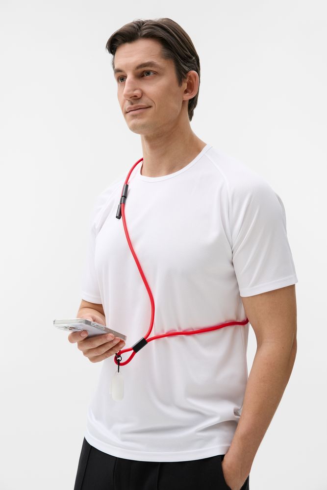 Кабель-ланьярд energyFlex Power Delivery 60 Вт, красный