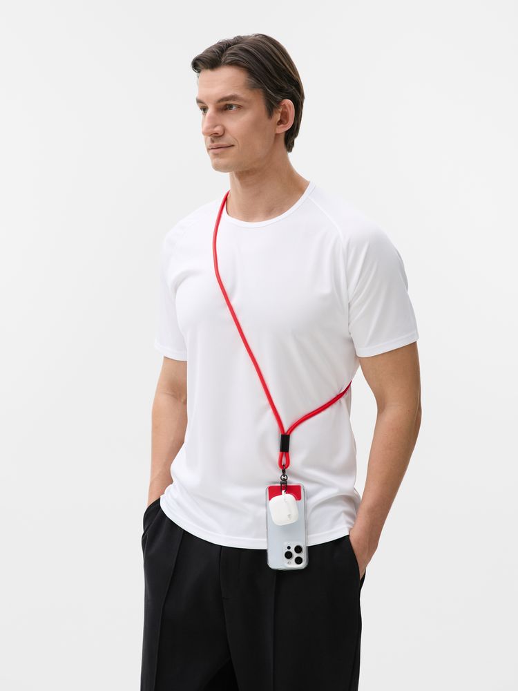 Кабель-ланьярд energyFlex Power Delivery 60 Вт, красный