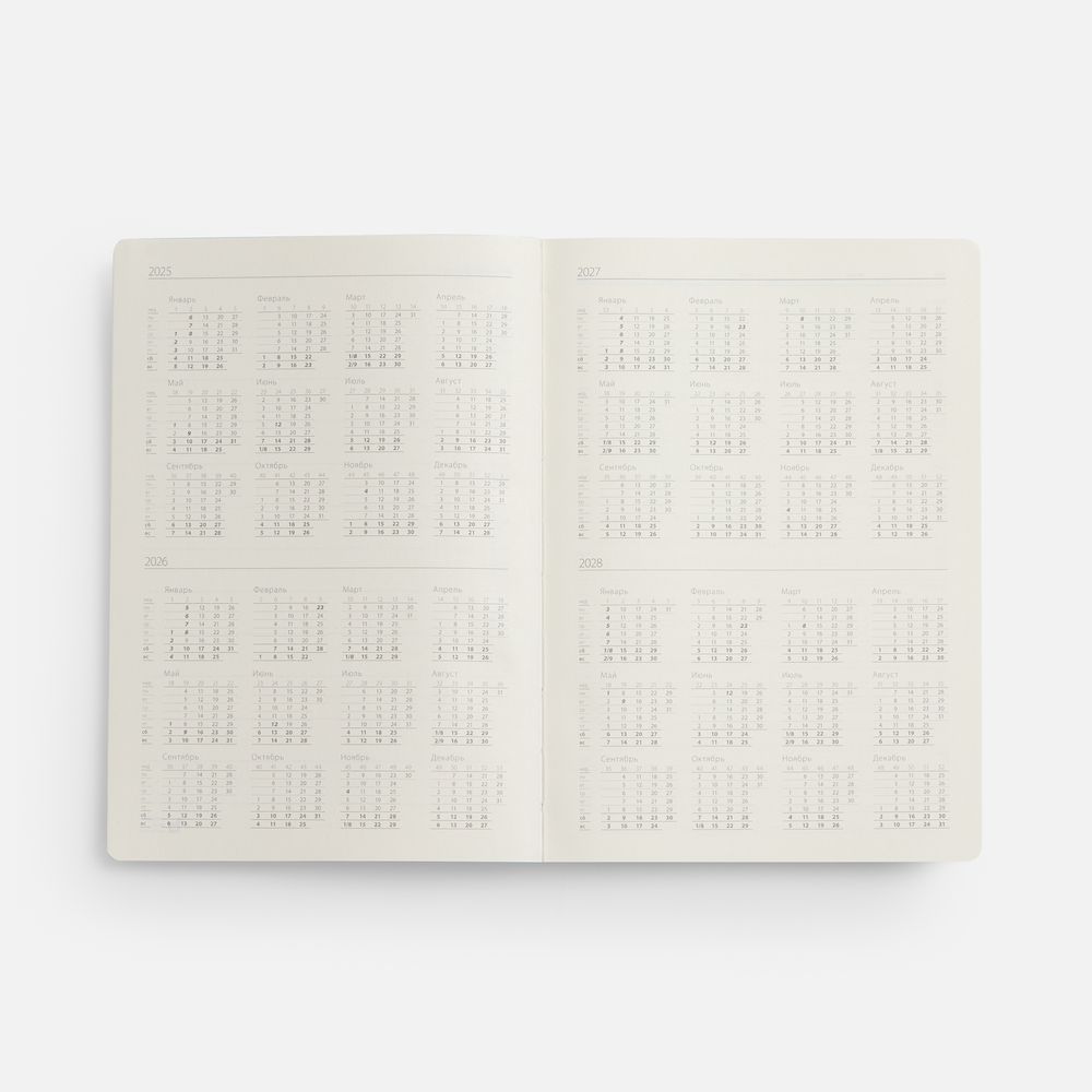 Ежедневник Urban Hard, недатированный, серый