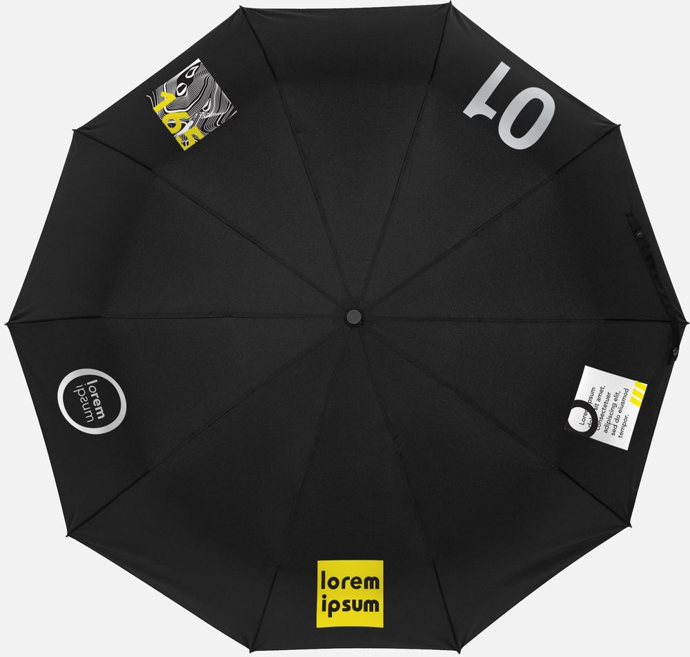 Зонт складной Cloudburst в подарочной упаковке, темно-синий