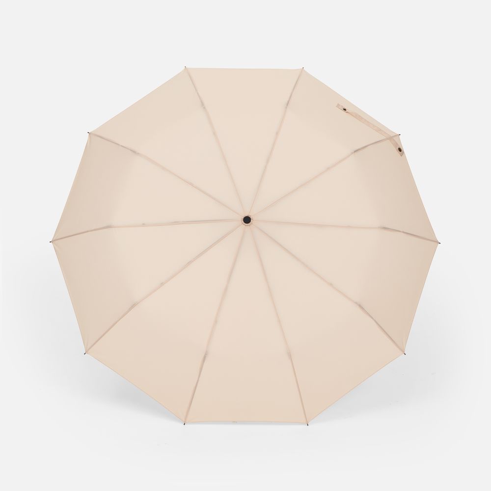 Зонт складной Cloudburst в подарочной упаковке, бежевый