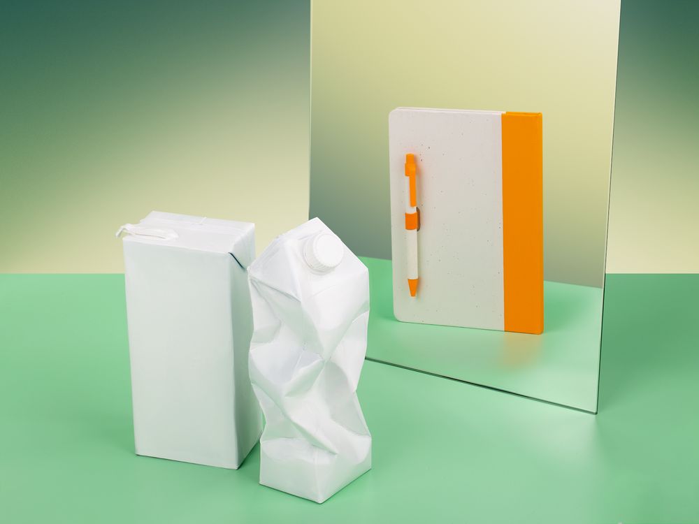 Ручка шариковая MilkMake, оранжевая