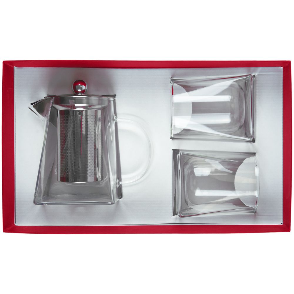 Чайный набор Quadroni в красной коробке