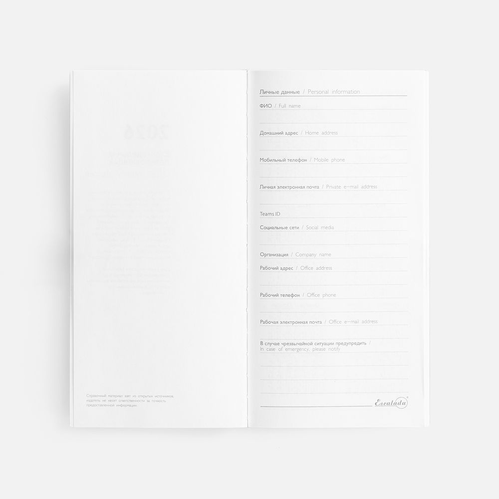 Еженедельник Baza, датированный, серый