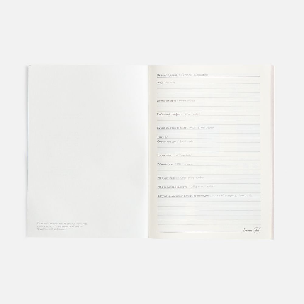 Ежедневник Repute, недатированный, синий