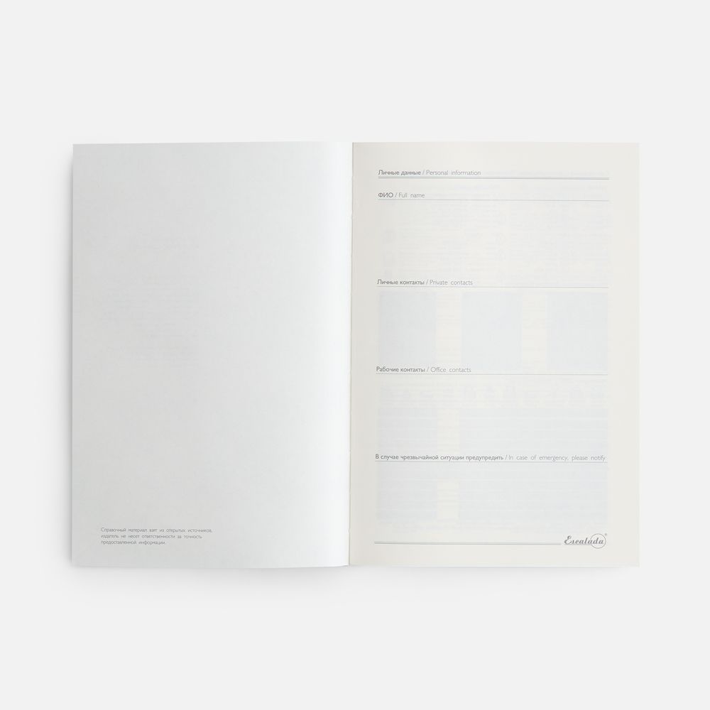 Ежедневник Leadmark, недатированный, черный