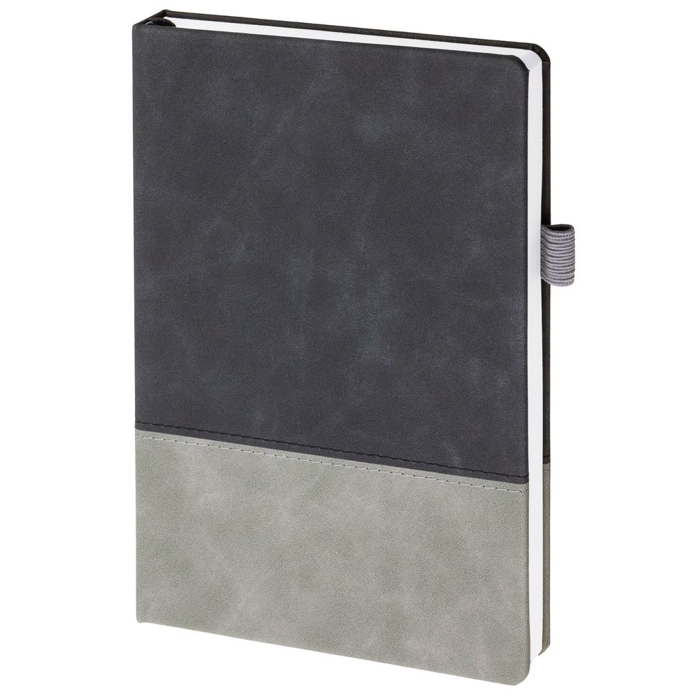 Ежедневник Horizon, недатированный, серый с черным
