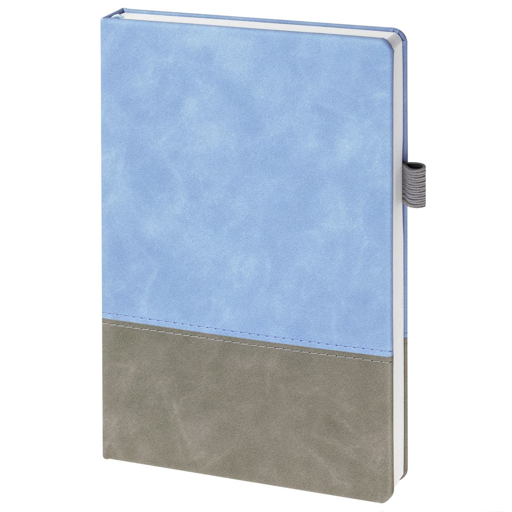 Ежедневник Horizon, недатированный, серый с голубым
