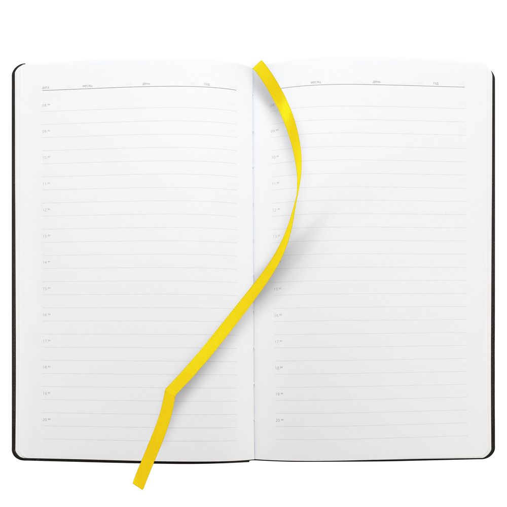Ежедневник Knit, недатированный, желтый