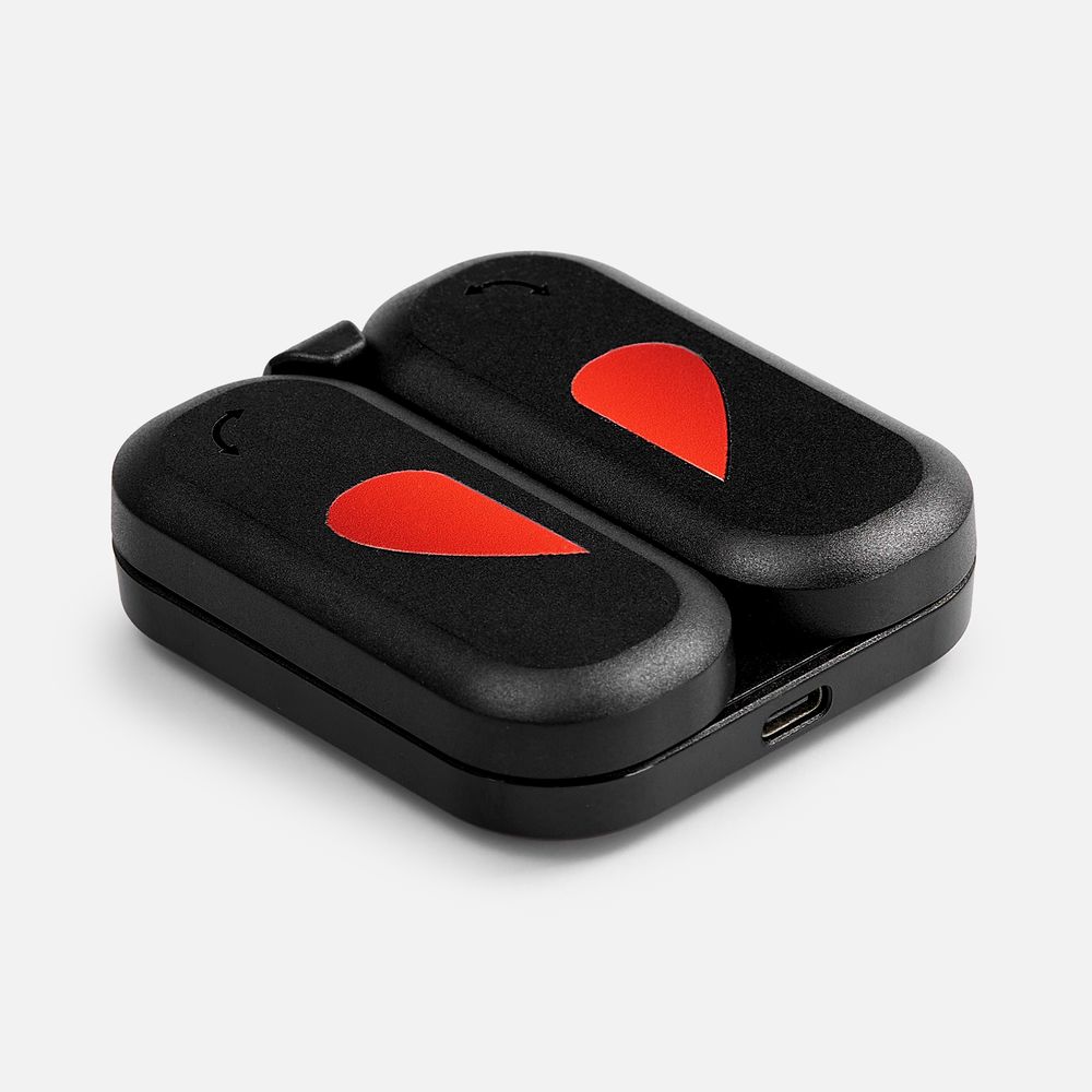 Складная станция беспроводной зарядки Trilogic, черная