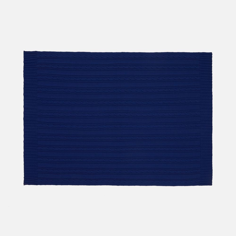 Плед Remitti, темно-синий (кобальт)