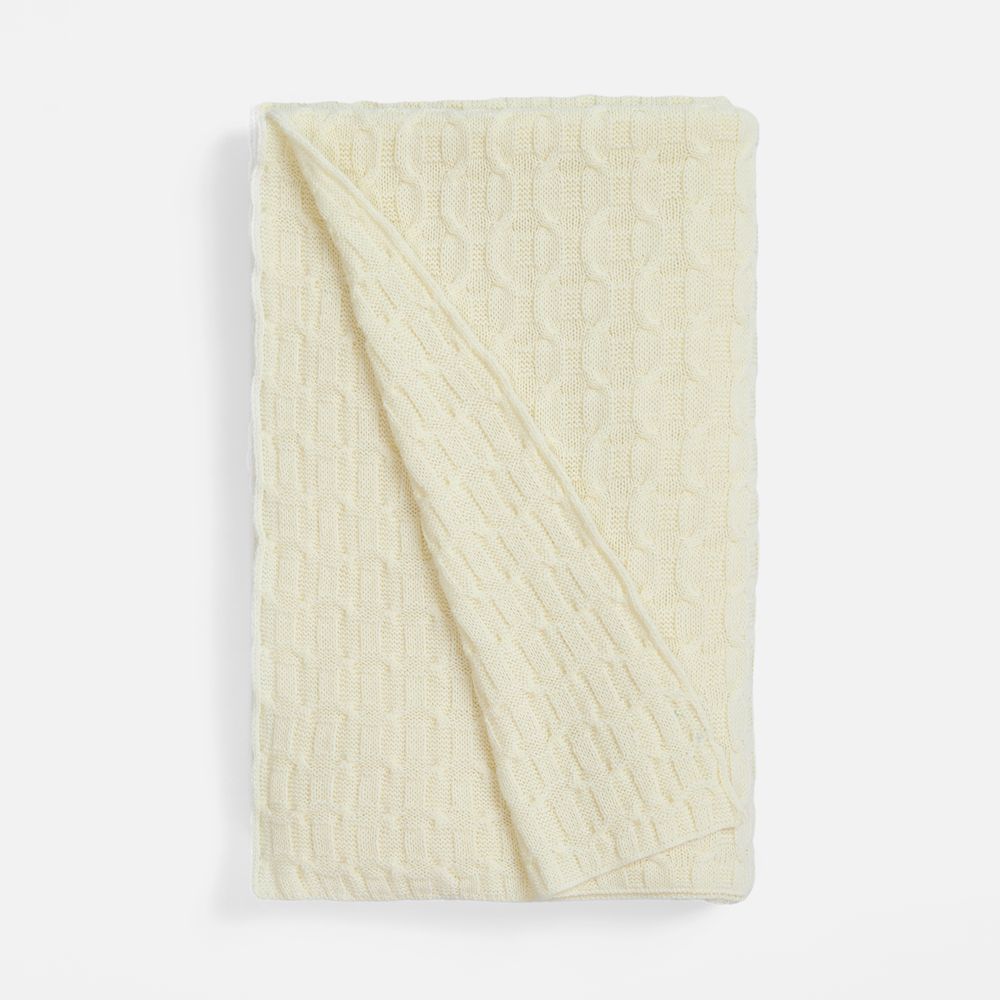 Плед Braidera, белый (молочный)