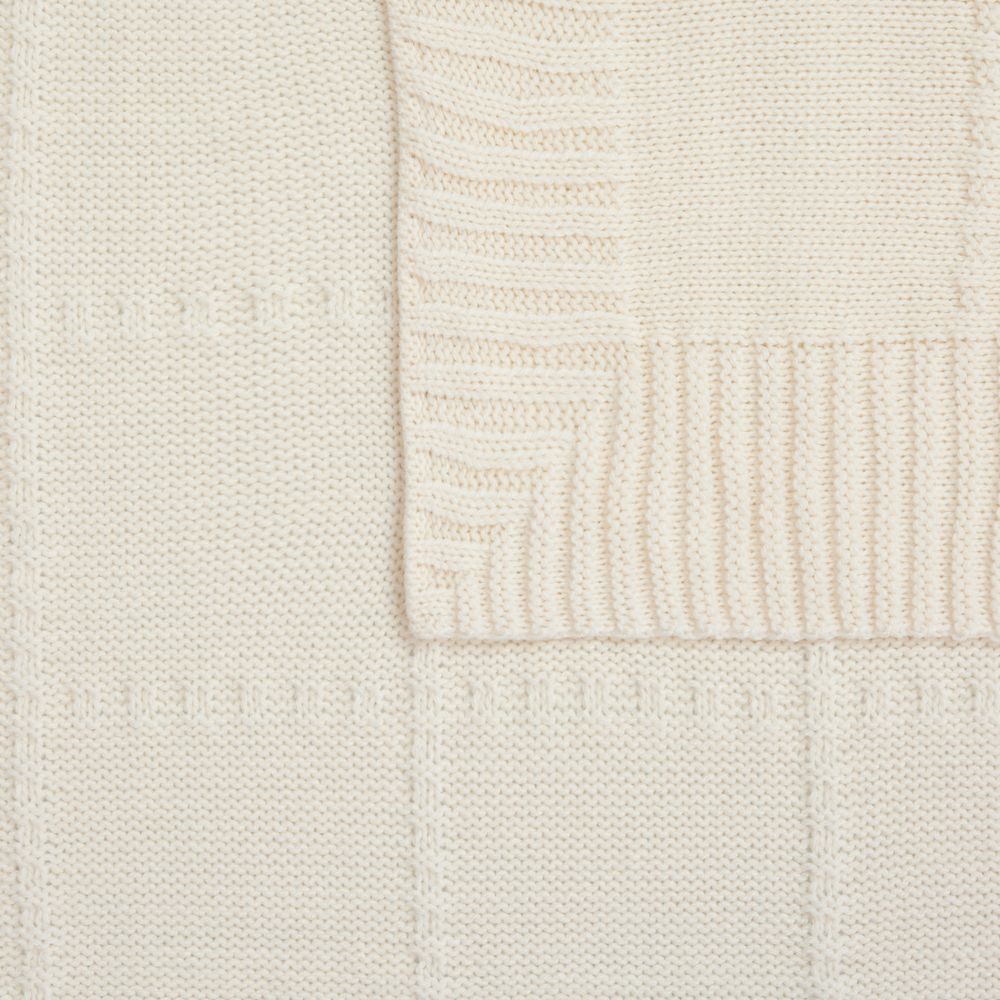 Плед Quadrisma, белый (молочный)