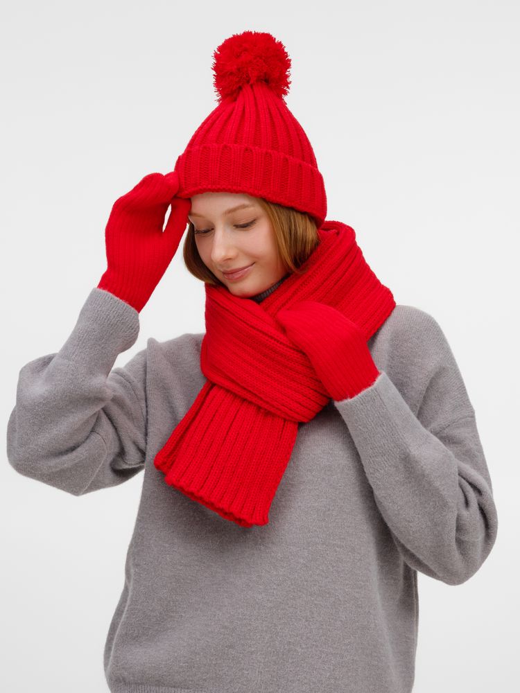 Варежки HappyGo, красные