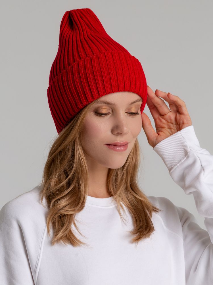 Шапка Yong, ярко-красная