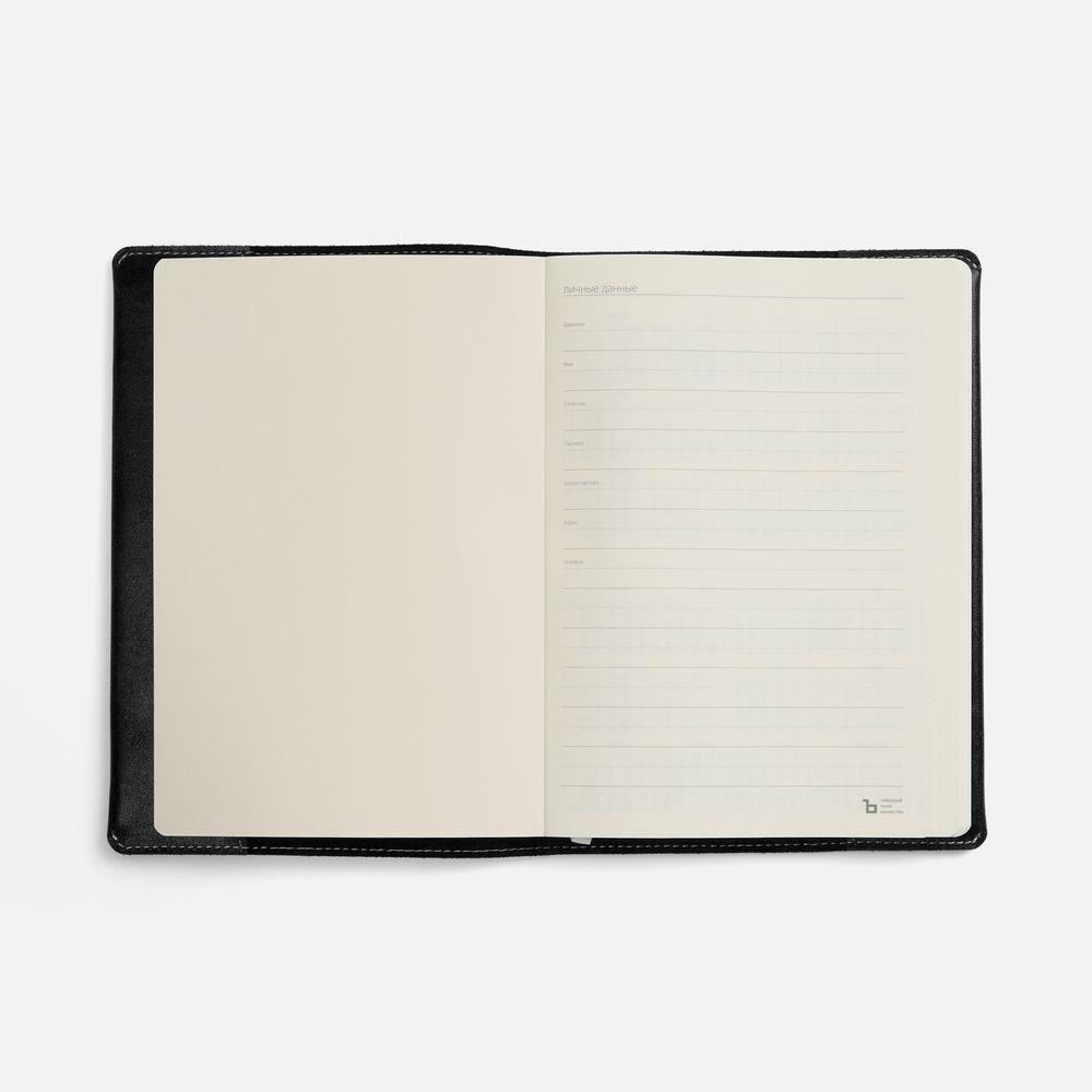 Ежедневник Apache, недатированный, черный