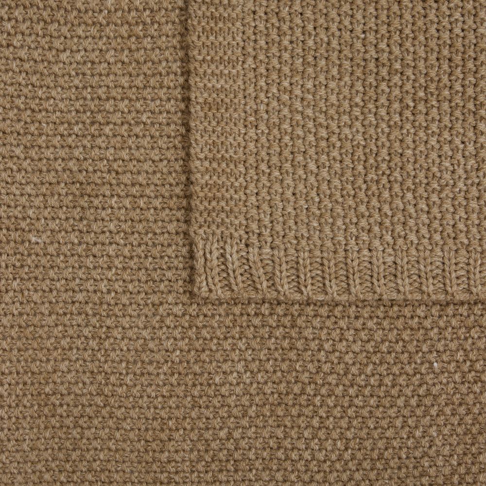 Плед Longview, коричнево-бежевый меланж