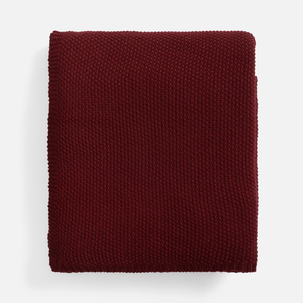 Плед Longview, темно-красный (винный)