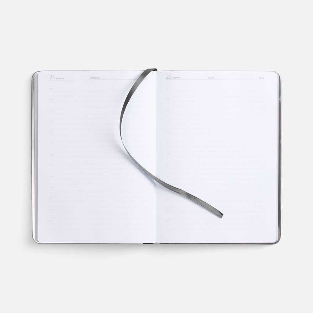 Ежедневник Metal Frame на заказ, датированный, темно-серый