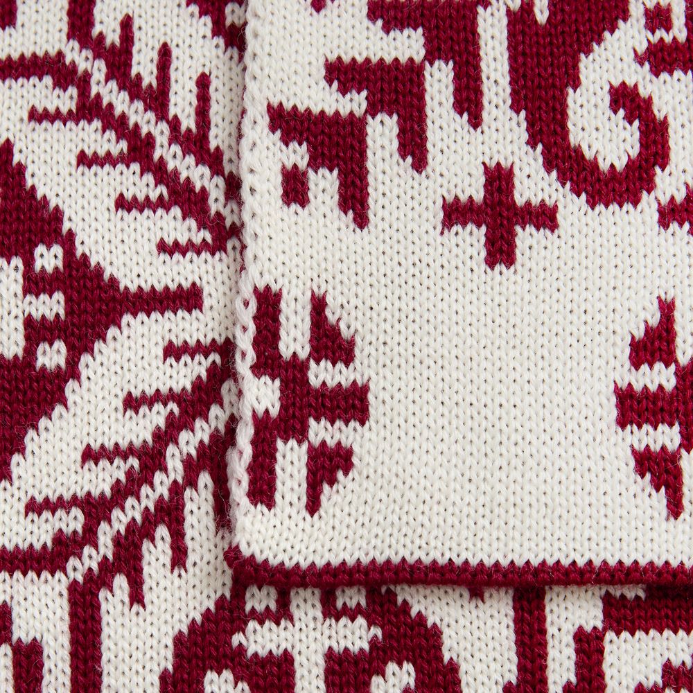 Шарф Wintertude M, красный с белым