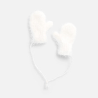 Подвеска на елку «Вьюжка», варежки, белая