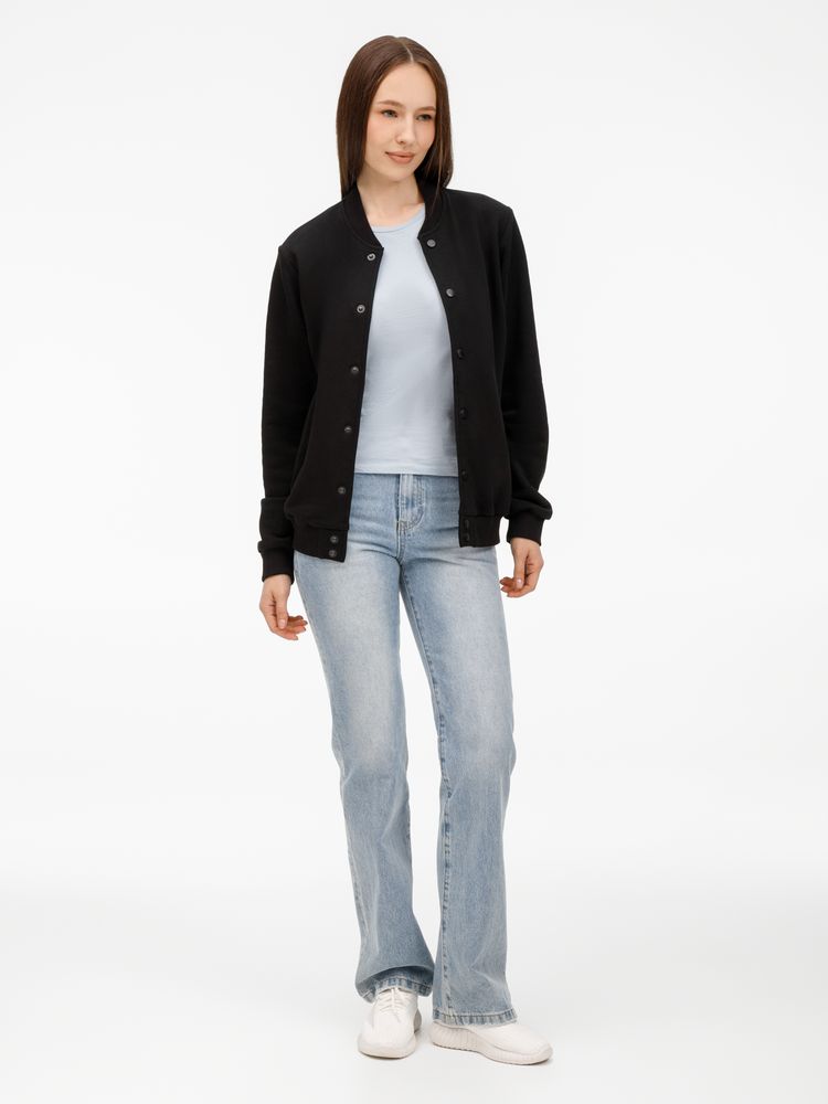 Бомбер унисекс Nuppu, черный