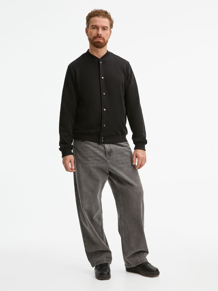 Бомбер унисекс Nuppu, черный