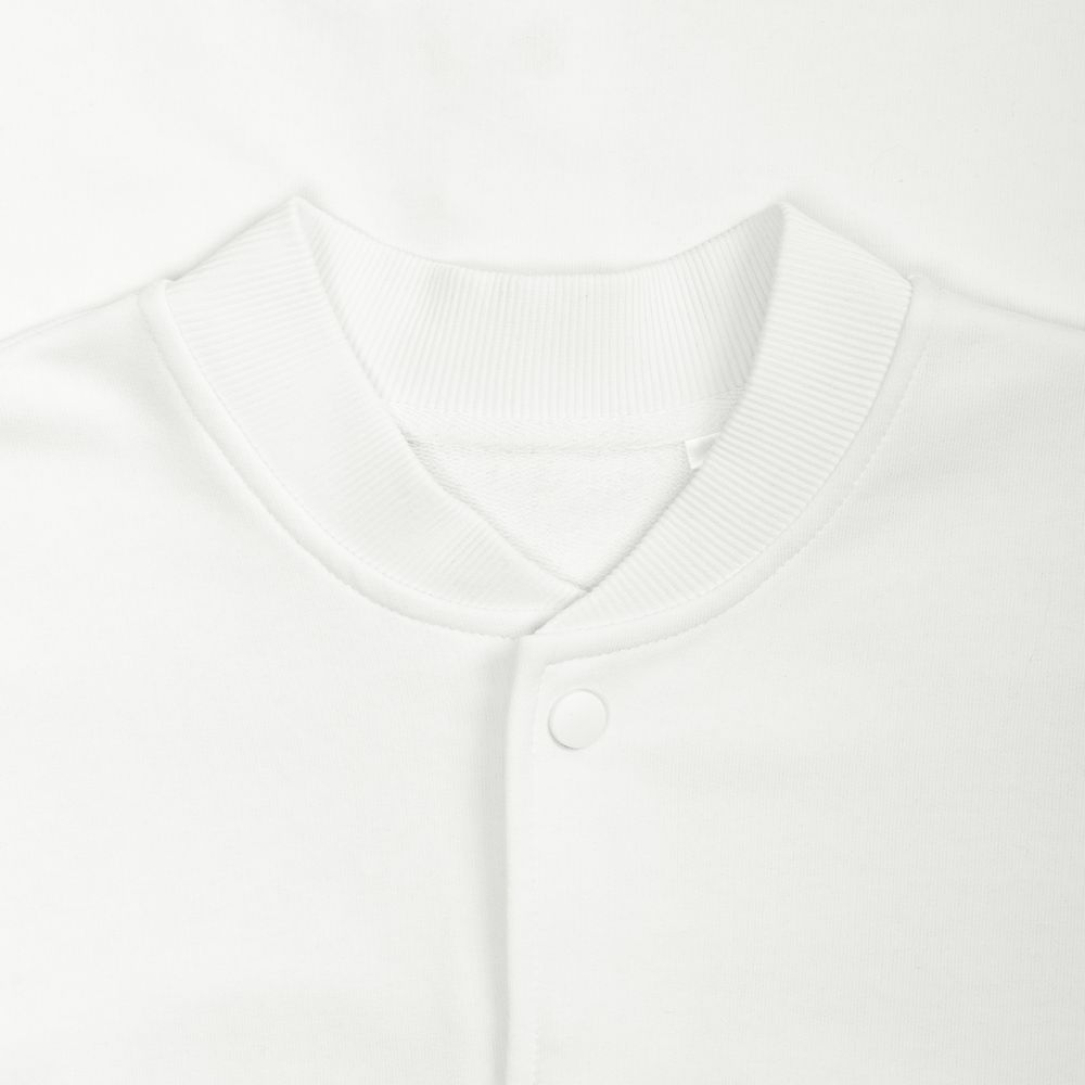 Бомбер унисекс Nuppu, молочно-белый