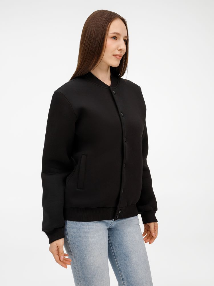 Бомбер унисекс AtmosWear, черный