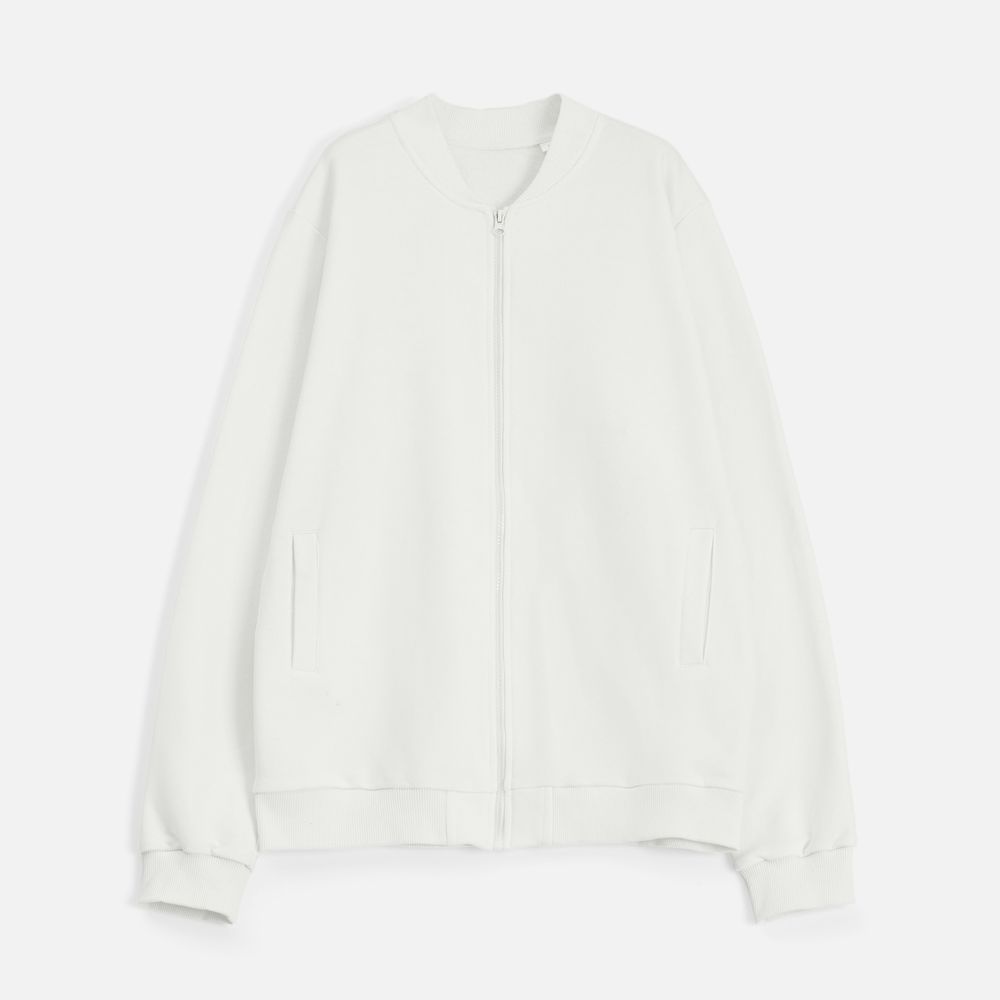Бомбер унисекс Townie, молочно-белый