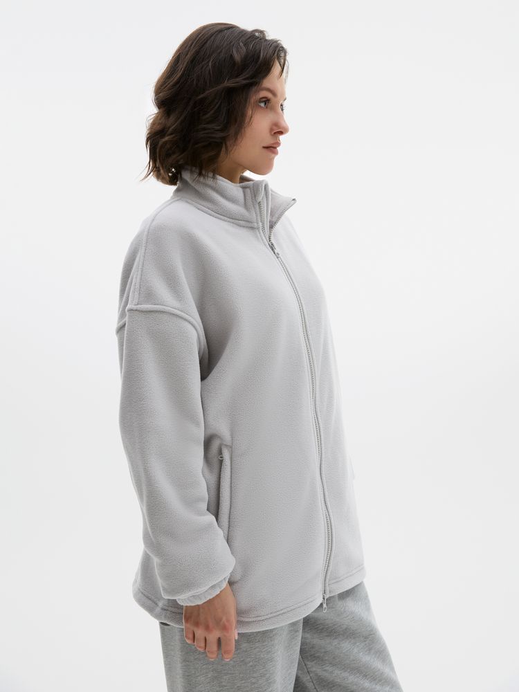 Куртка флисовая унисекс Nebo, светло-серая