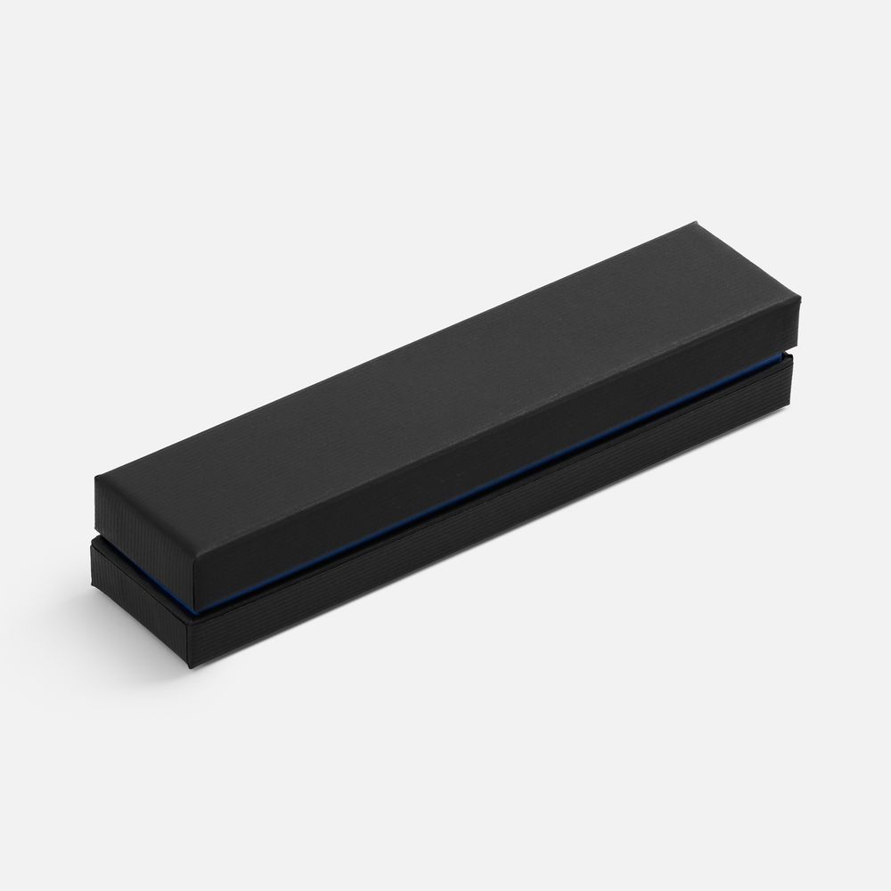 Ручка шариковая Broad Ring в футляре, глянцевая, синяя