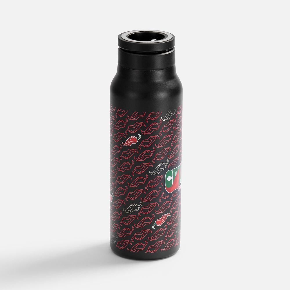 Термобутылка Magnus с магнитным держателем для телефона, черная