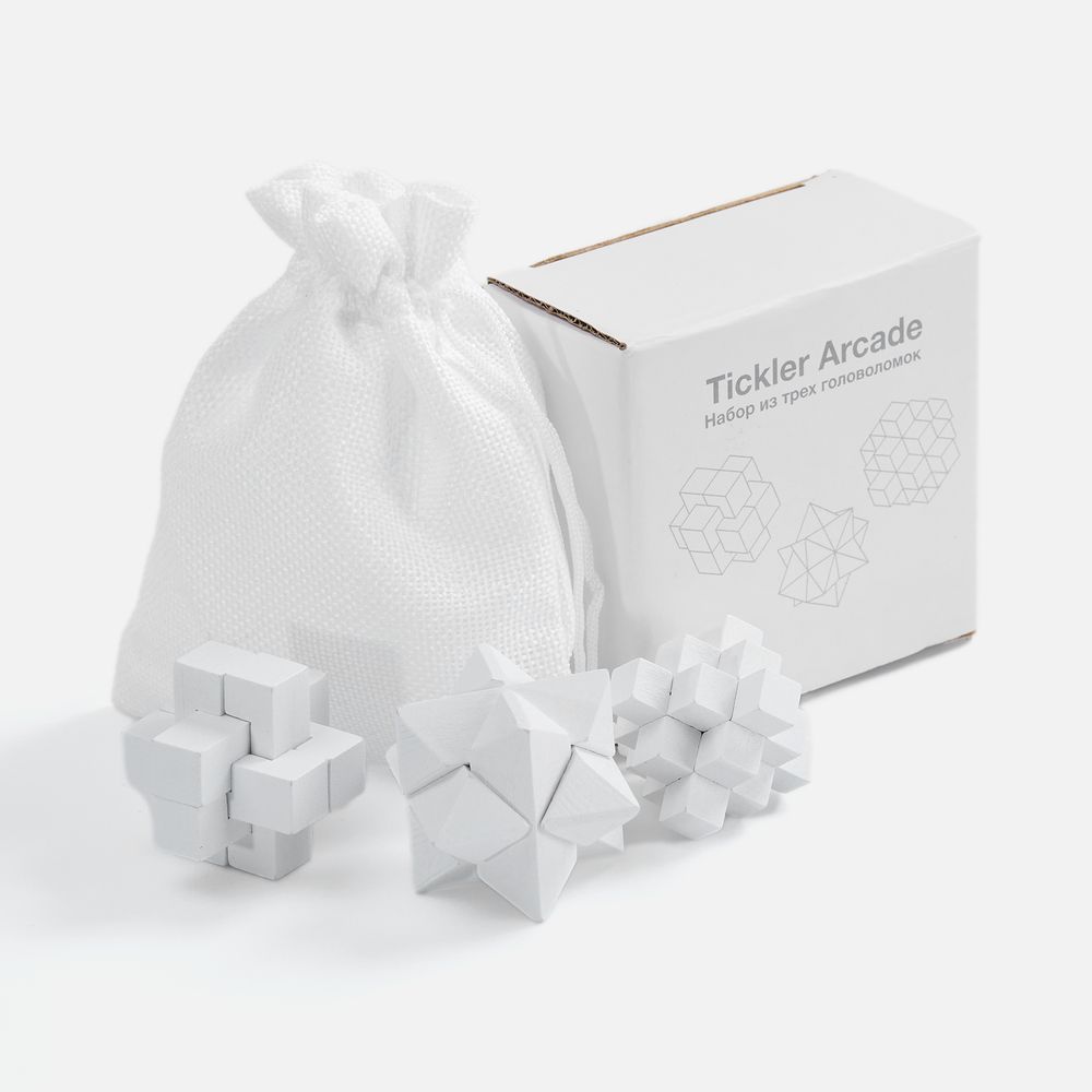 Набор из 3 головоломок Tickler Arcade, белый